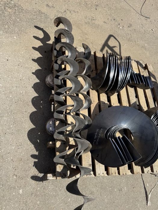 Шнек, витки шнека, спіраль шнека, сегменти шнека