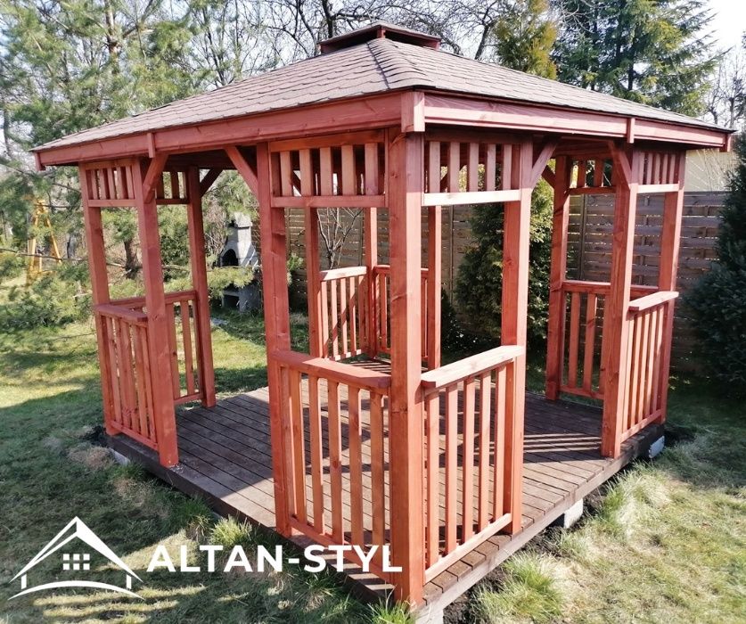 Altany, altanki, wiaty, altana ogrodowa LAURA 3x3m PRODUCENT