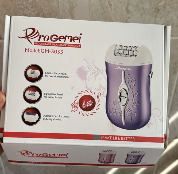 епілятор і тример ProGemei GM-3055 (3 в 1).