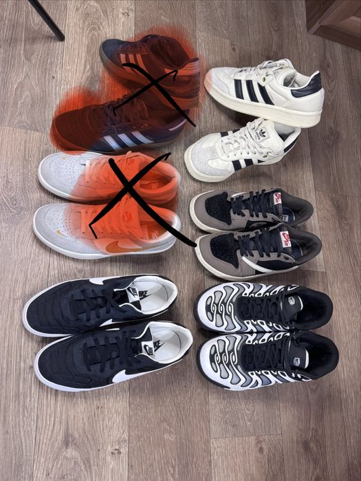 Кросівки Nike, Jordan, Adidas Samba — 4 пари, б/у