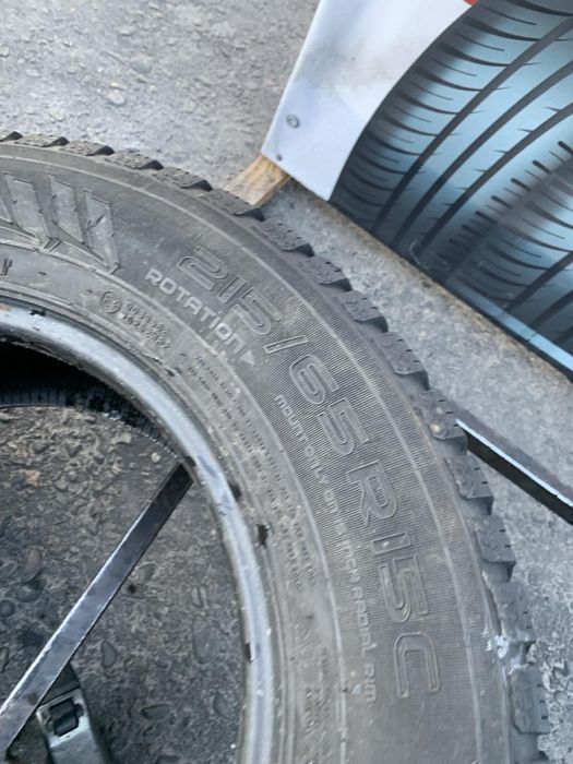 Шини 215/65 R15C пара Nokian 2021р, 6,5мм 215 65 15 C