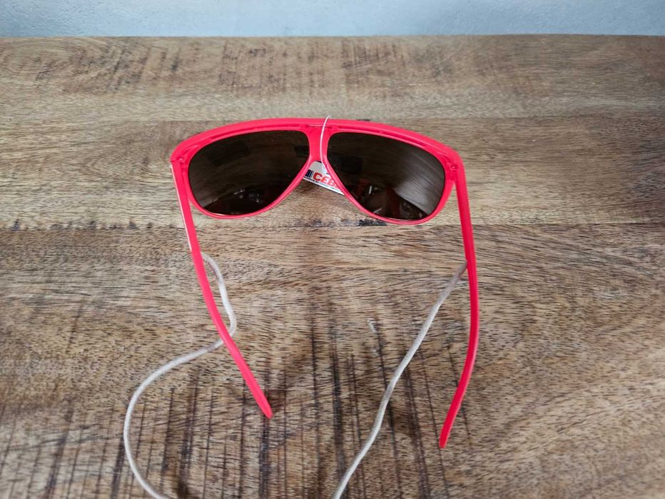 CEBE okulary przeciwsłoneczne vintage retro czerwone