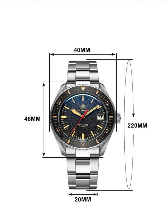 Годинник/часы дайвер Addiesdive ∅40мм хомаж Certina PH200