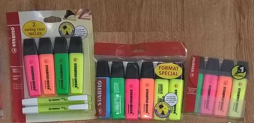 Papelaria Material Escolar - BIC, STABILO BOSS.