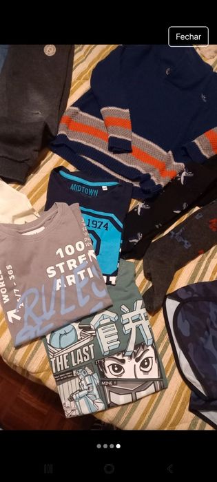 Lote roupa menino 7 anos