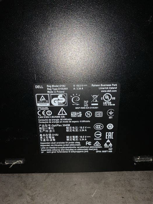 Mini computador DELL 3040444406465645127683