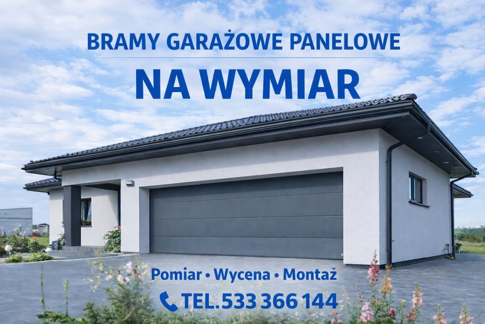 Brama garażowa segmentowa na wymiar