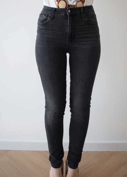 Levi's premium 721 w29 l32 m spodnie czarne rurki wysoki stan