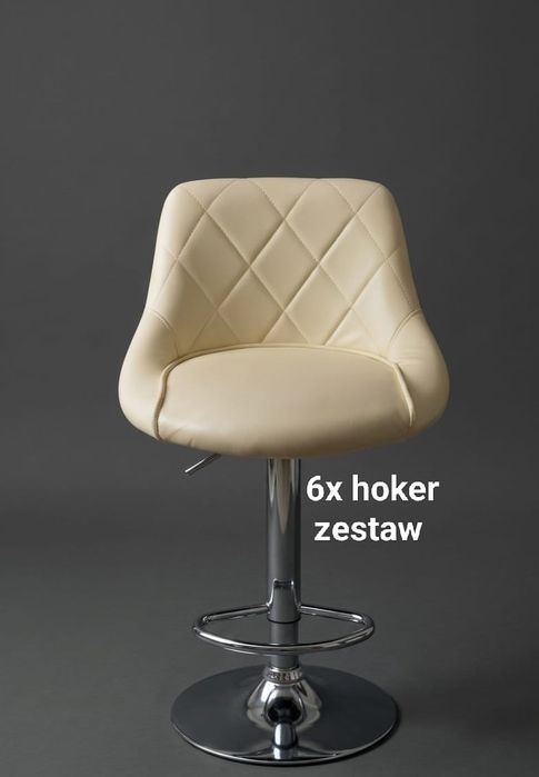6x hoker do kuchni elegancki premium luksusowy regulowana wysokość