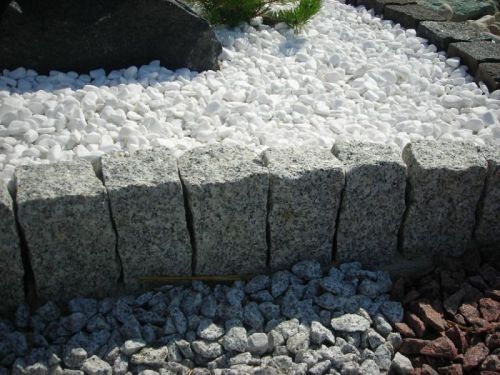 Palisada 30cm opornik kostka granitowa brukowa palisady granitowe grys