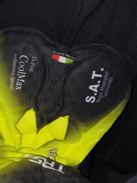 Leginsy rowerowe z wkładką, na szelkach Diadora rozmiar L