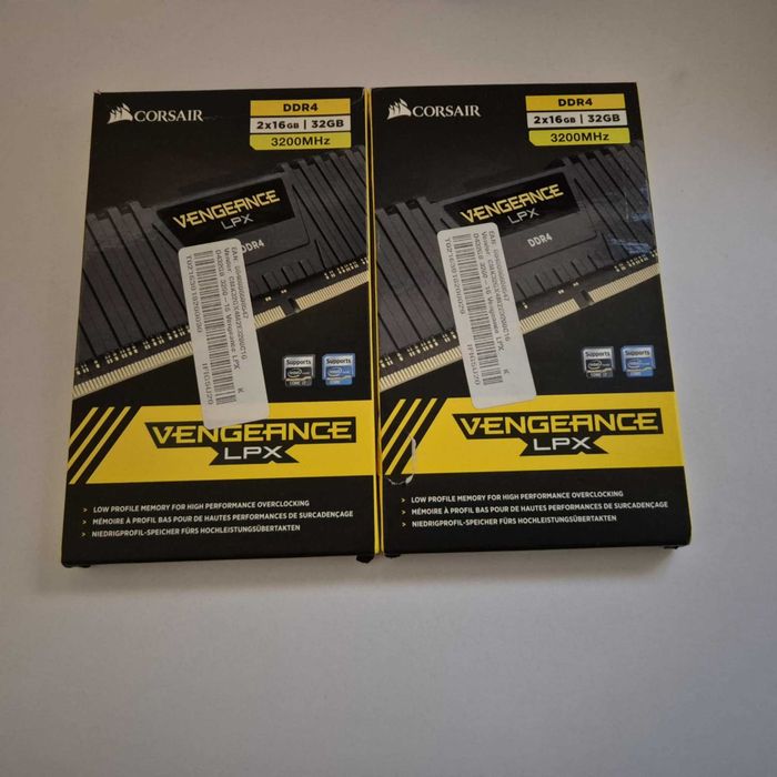 2x Pamięć RAM Corsair Vengeance LPX DDR4 32GB 3200MHz CL16