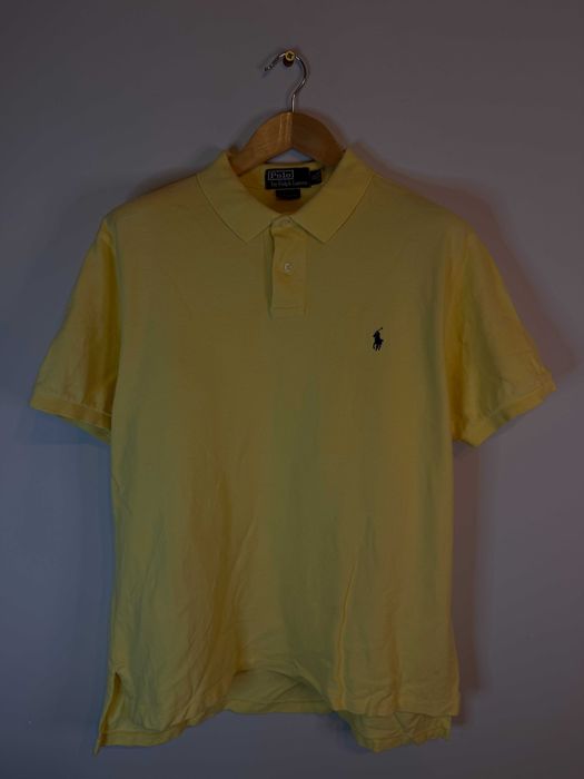Koszulka polo Ralph Lauren żółta z logiem xl