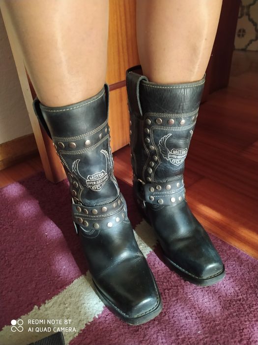 Botas estilo motard senhora 36