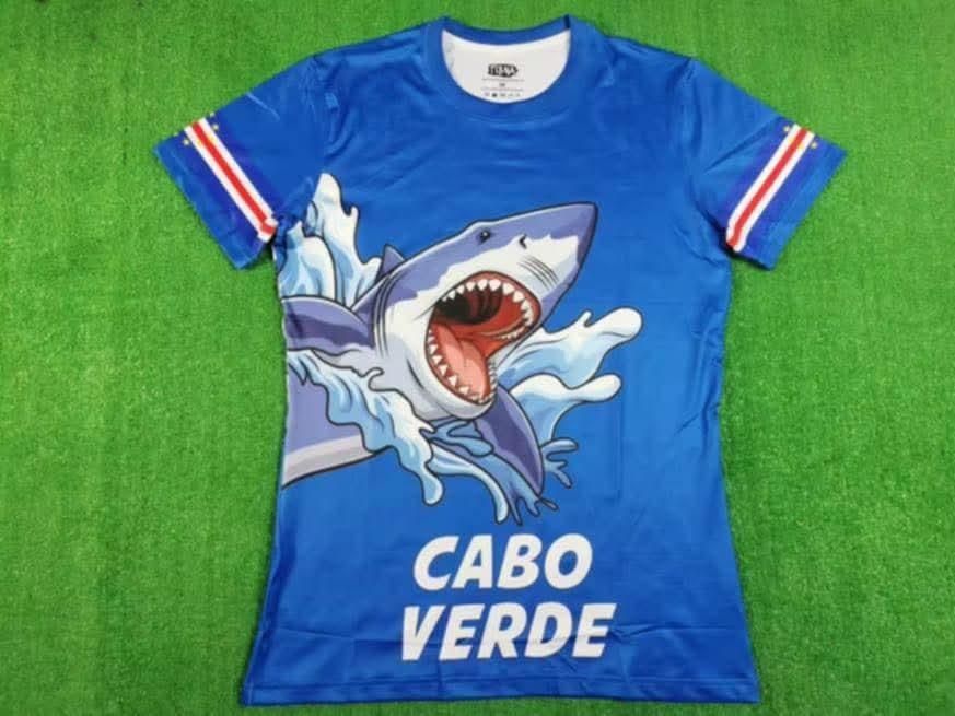 Camisola de cabo verde tubaroes azul