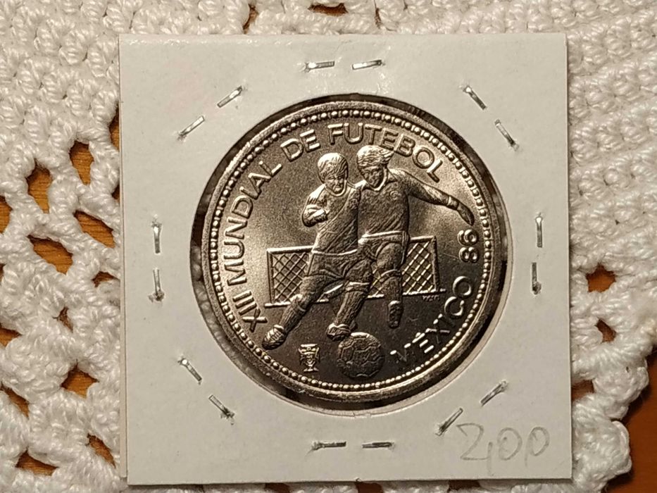 Portugal - moeda de 100 escudos de 1986 Mundial do México 86