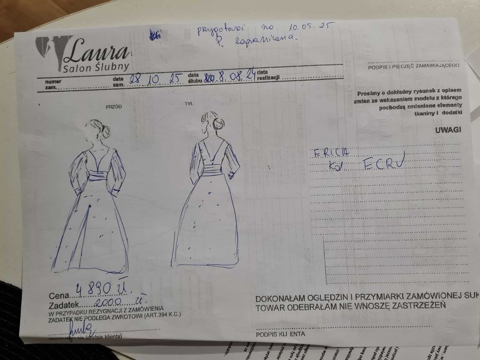 Suknia ślubna boho