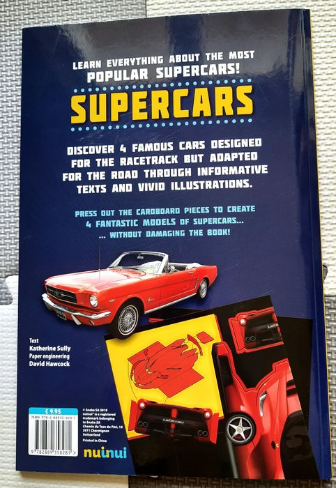 Supercars 4 modele do składania pojazdy szybkie samochody po angielsku