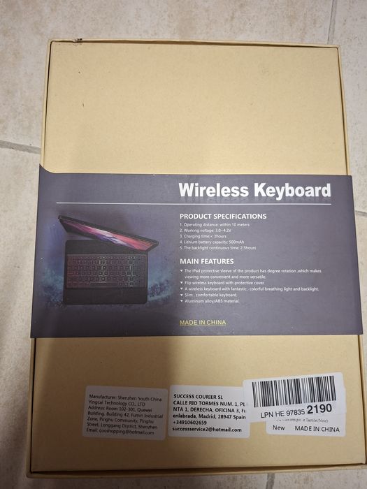 Teclado wireless keybord 360° Ipad 11 / Ipad 10