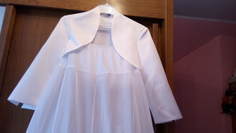 Suknia ślubna, halka, bolerko