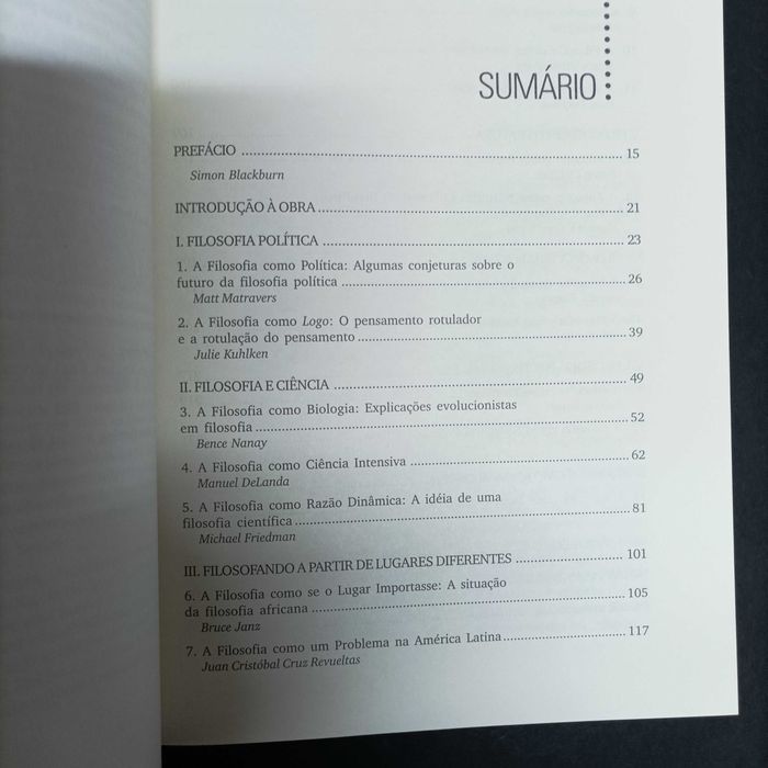 Filosofia Contemporânea em Ação