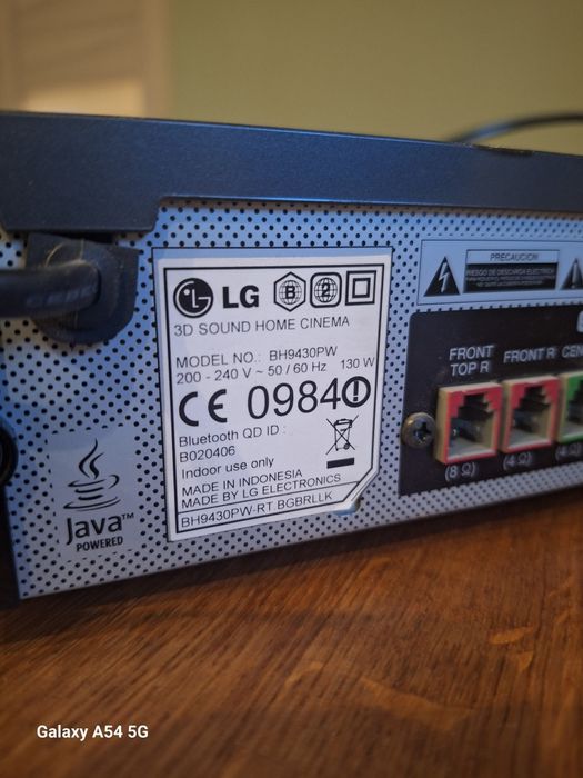 Kino domowe 9.1 LG BH9430PW