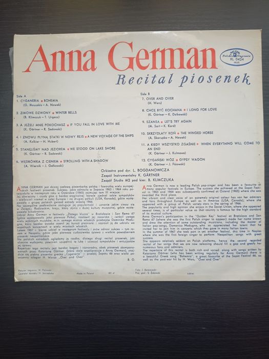 Płyta winylowa Anna German