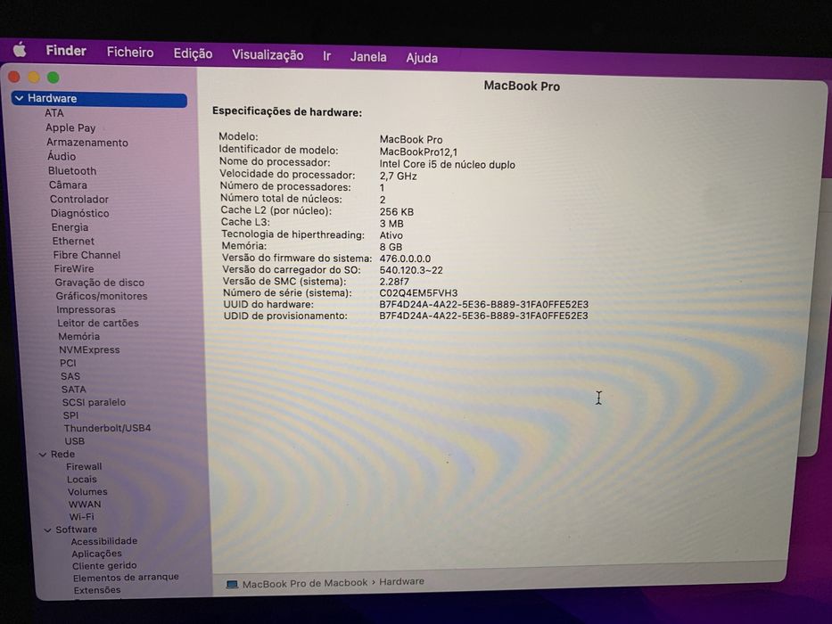 MacBook Pro retina 13 polegadas 2015