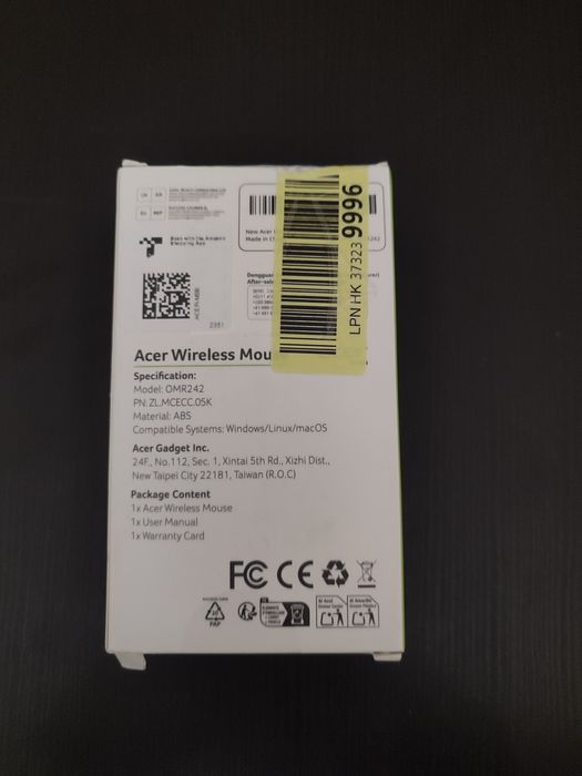 Rato acer wireless OMR242