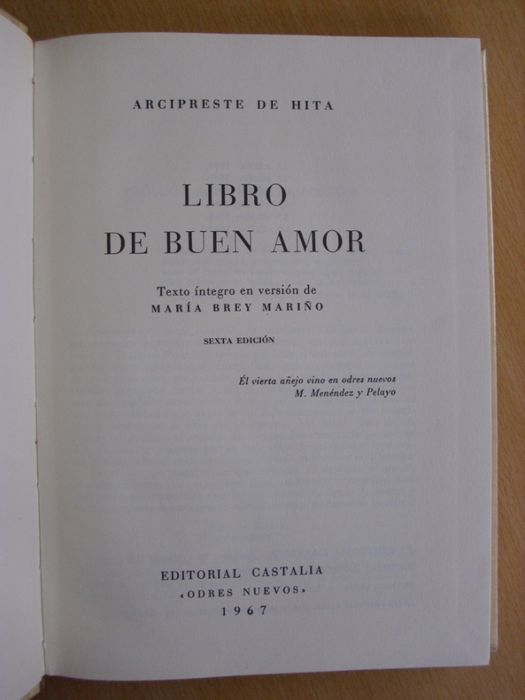 Libro de Buen Amor de Ancipreste de Hita