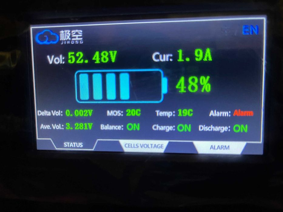 JK BMS Wyświetlacz kolorowy dotykowy 4,3 cala