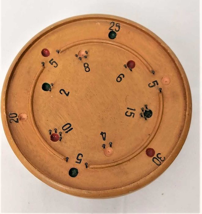 Jogo antigo perícia em madeira