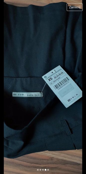 Spódnica czarna z Zara Basic
