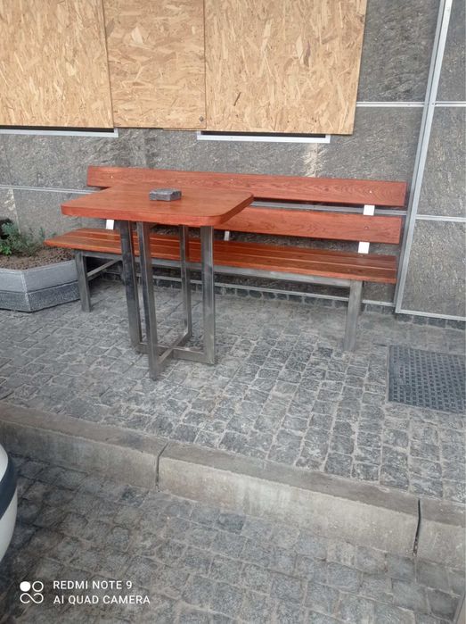 Стол и лавка скамейка