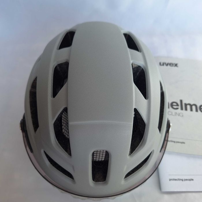 Kask rowerowy Uvex Finale Visor Vario Papyrus Matt L 56-61cm S1-3