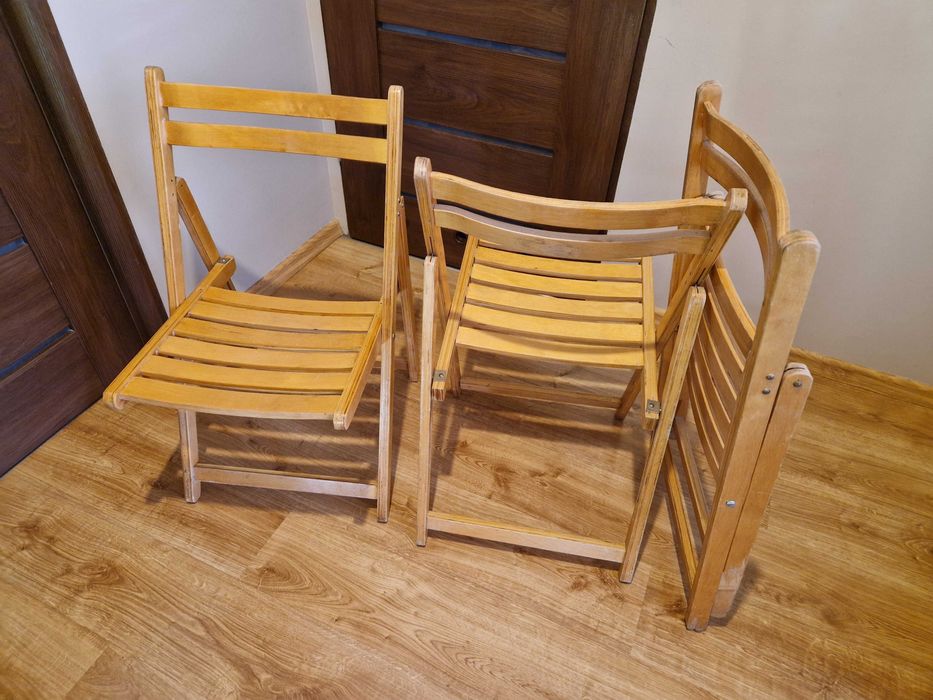 Krzesło drewniane składane