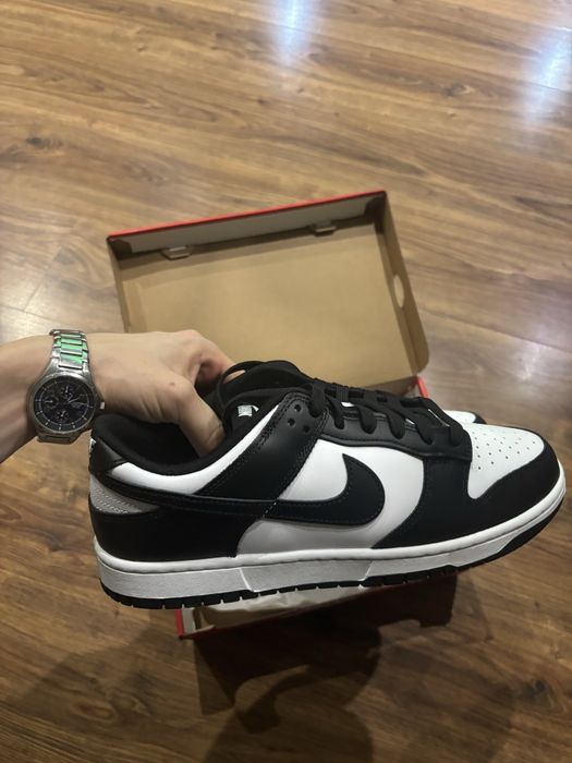 Czarno biale buty Nike Dunk Low Retro, meskie, 44