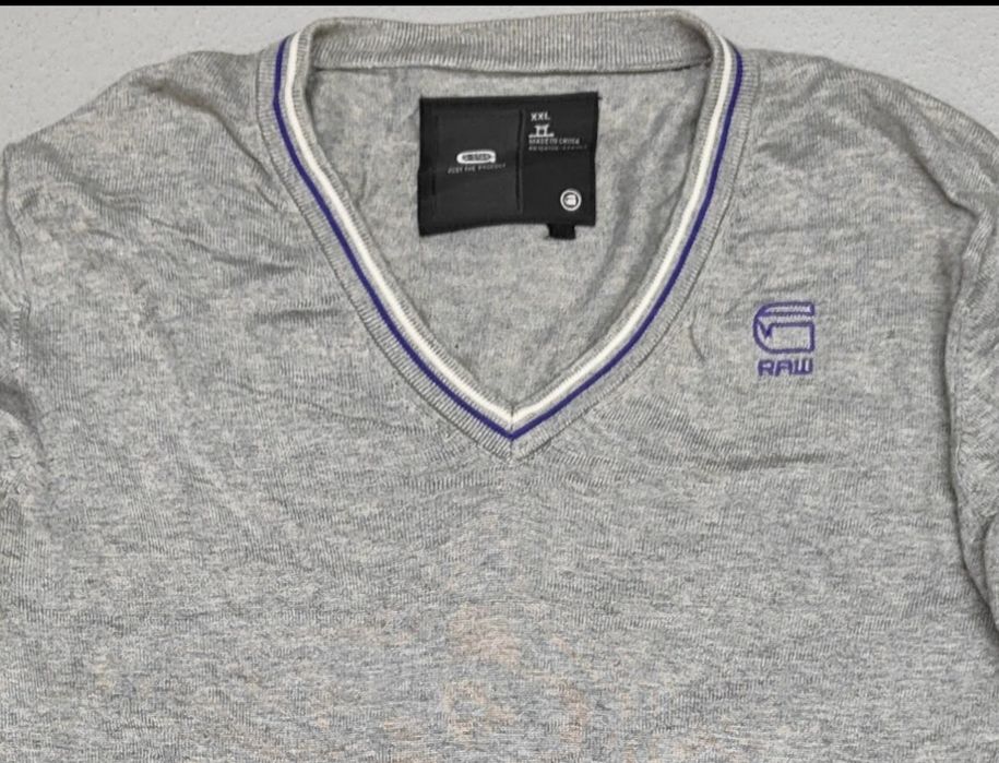 Wr) G-STAR oryginalny sweter męski Roz.XXL