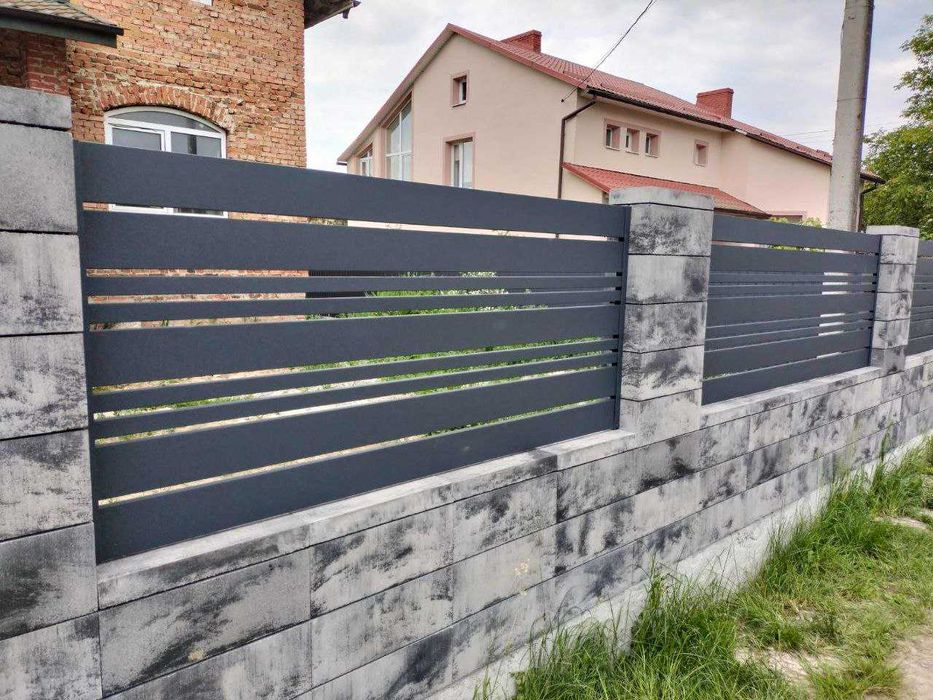 Паркан жалюзі, огорожа, ранчо, штахет, ромбо, металеві огорожі.