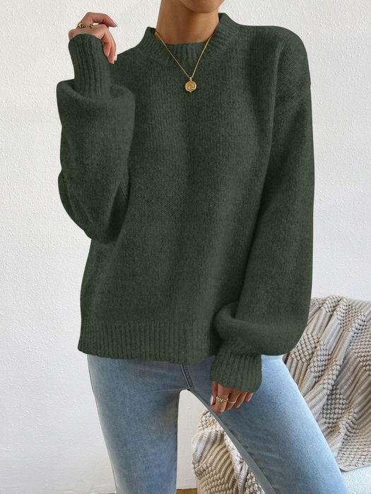 Sweter Prążkowany Dzianinowy Pullover Shein S