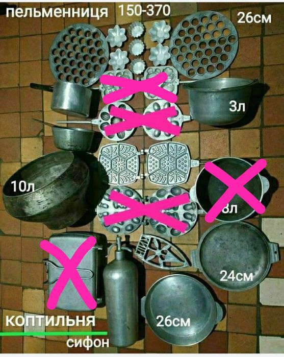 Посуд чайник турка форма сковорідка чавун чугун казан пательня садж