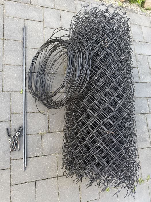 Siatka ogrodzeniowa drut 2,5mm z PCV 3,6mm, oczko 60x60,h=125cm, 20m dlugosci