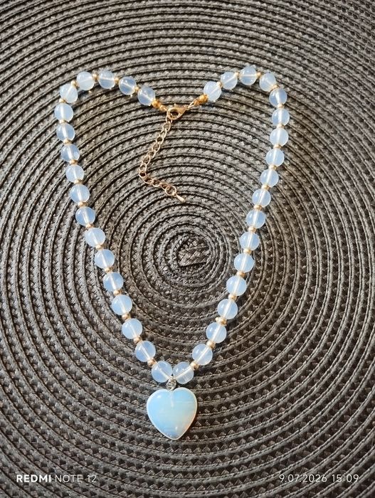 Naszyjnik etiopski opal