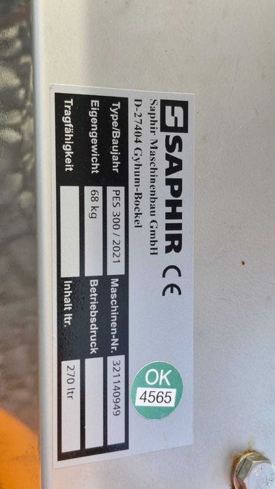 rozsiewacz nawozu/soli SAPHIR 270 L