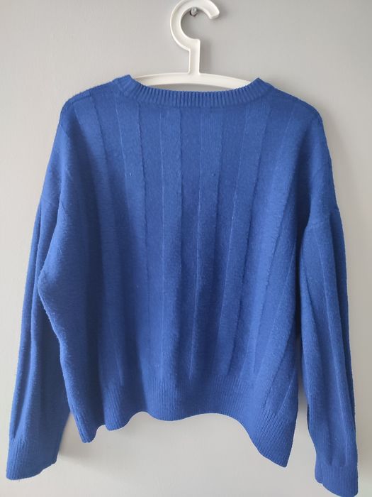 Sweter Mango niebieski kobaltowy XL XXL