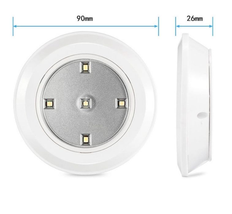 6 ламп + пульт керування, для шафи, кімнати або кладовки