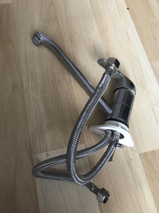 Bateria kuchenna używana z dł wylewką.