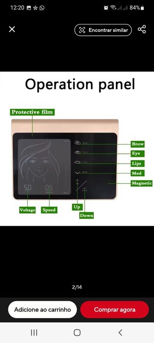Dermografo micropigmentação microblanding