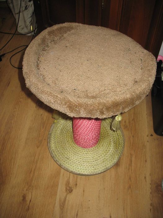 drapak dla kota z zabawkami