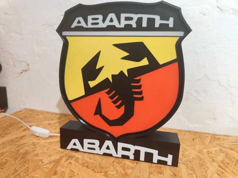 Lightbox Luminaria decorativa Abarth
